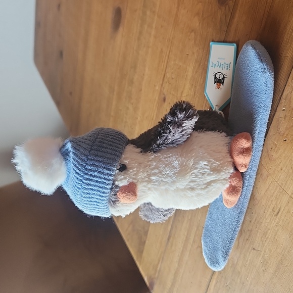 Jellycat Peanut Penguin Snowboarding 4.7x7.1" Soft & Plush NWT - Picture 4 of 7